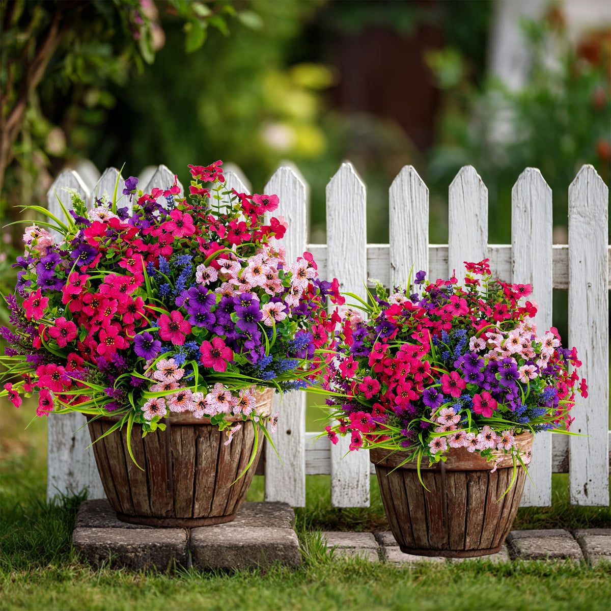 AXYLEX fake plants outdoors for easy, watering-free garden styling