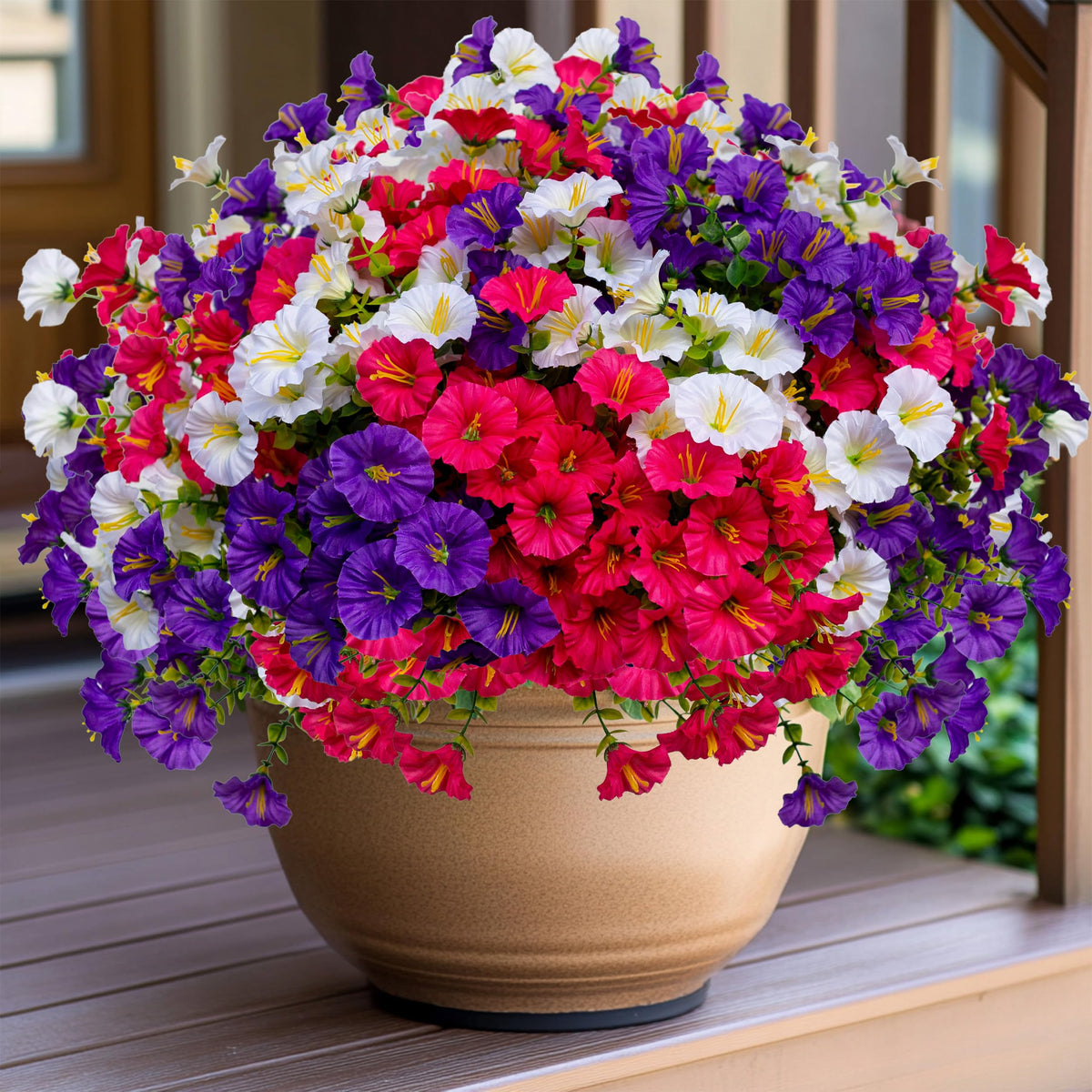 AXYLEX faux flowers brighten gardens and balconies with realistic look.