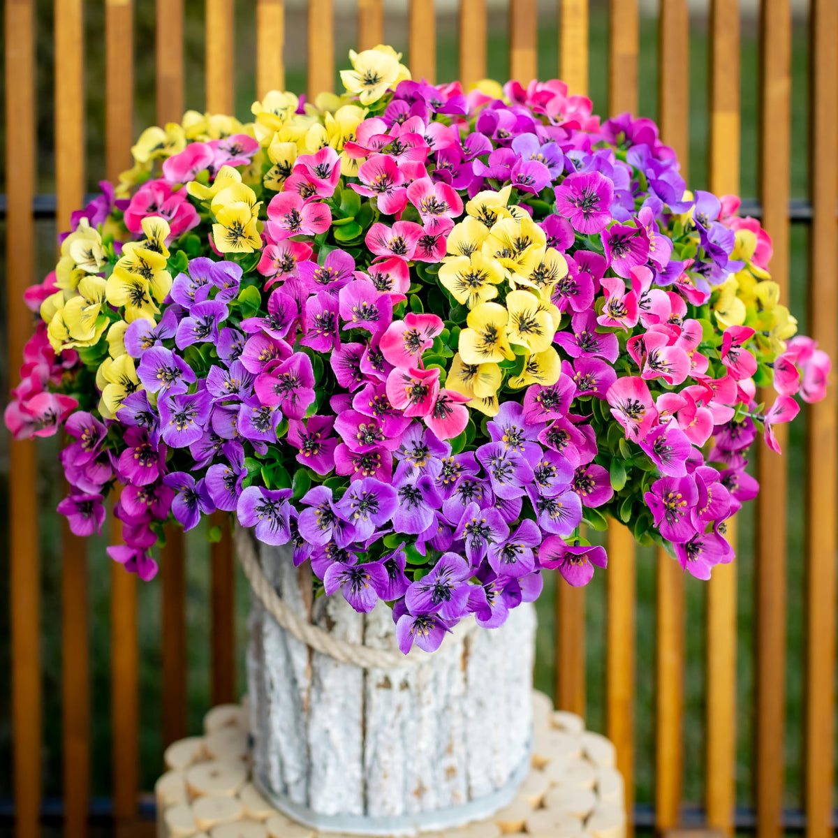 AXYLEX maintenance-free garden decor saves time while keeping a lush look.