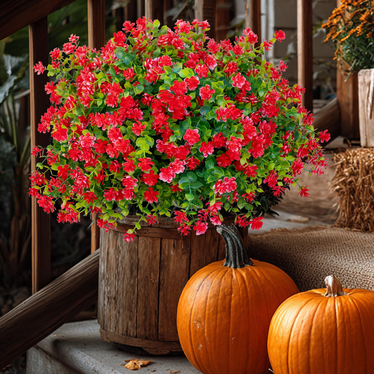 AXYLEX easy-care faux plants save time on seasonal updates.