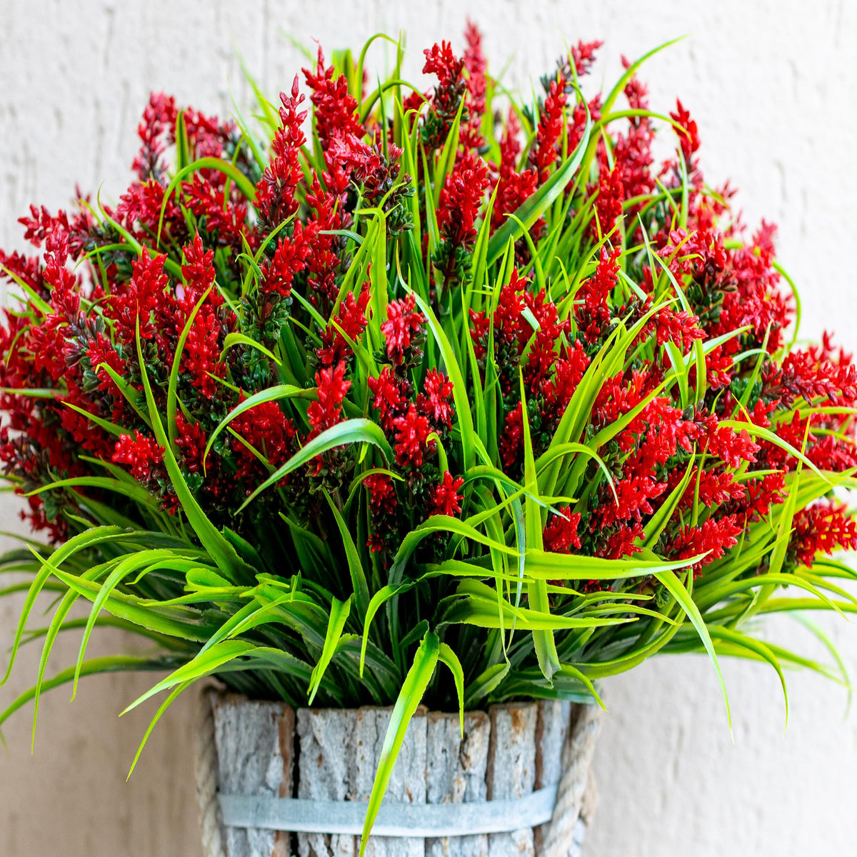 AXYLEX outdoor lavender bundles add vibrant color with UV resistance for porches.