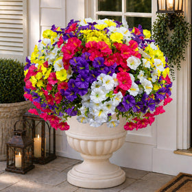 AXYLEX outdoor morning glory bundles brighten porches with maintenance-free color.