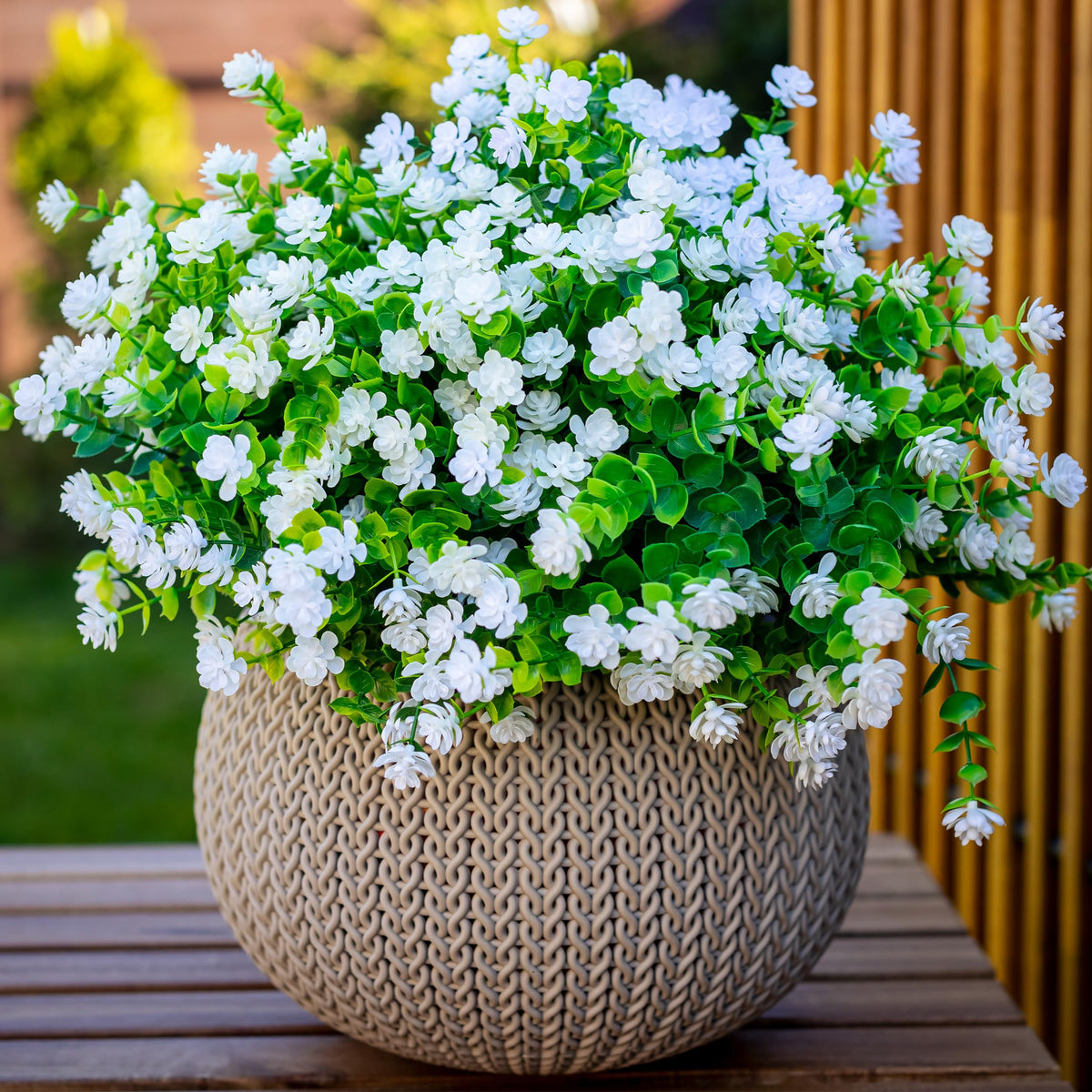 AXYLEX outdoor plants deliver lush color without mess or maintenance
