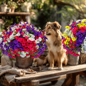 AXYLEX vibrant, fade-resistant leaves refresh porches and decks.