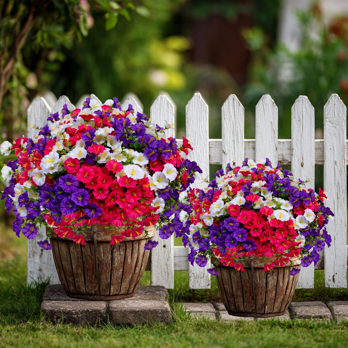 AXYLEX green faux plants are poison-free and safe for outdoor use.