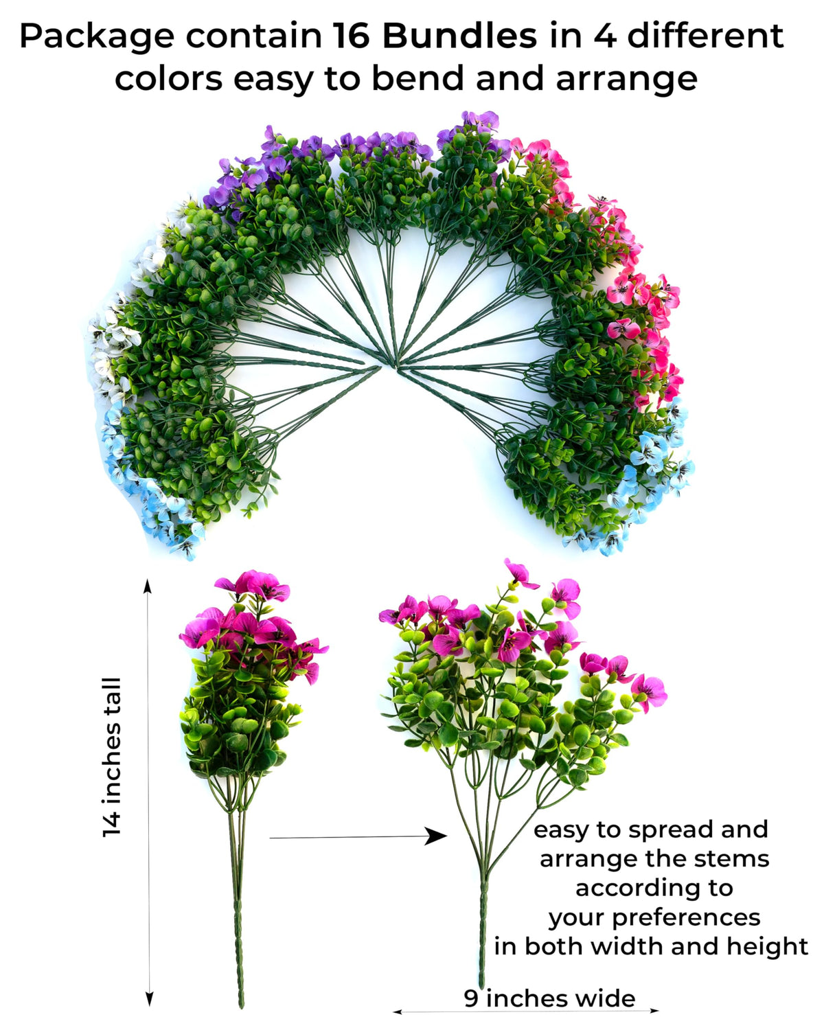 AXYLEX UV-resistant artificial flowers endure sun without fading