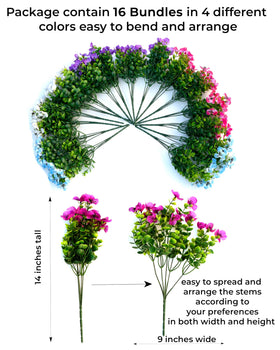AXYLEX UV-resistant artificial flowers endure sun without fading