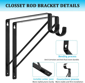 AYAYGD triangular design bracket enhances stability for heavy items.
