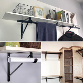 AYAYGD includes screws for secure wall mounting and rod support.