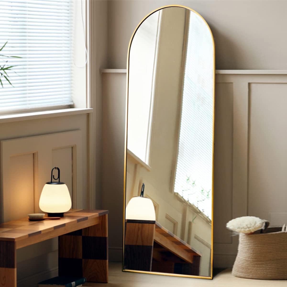 AyeWish full-length mirror freestanding option fits bedrooms or entryways with versatile placement