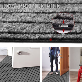 Durable high-density polyester surface of AYOHA Runner Rug resists stains