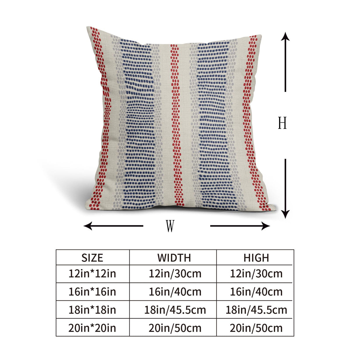 Aytipun patriotic blue and red pattern complements living room decor.