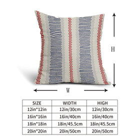 Aytipun patriotic blue and red pattern complements living room decor.