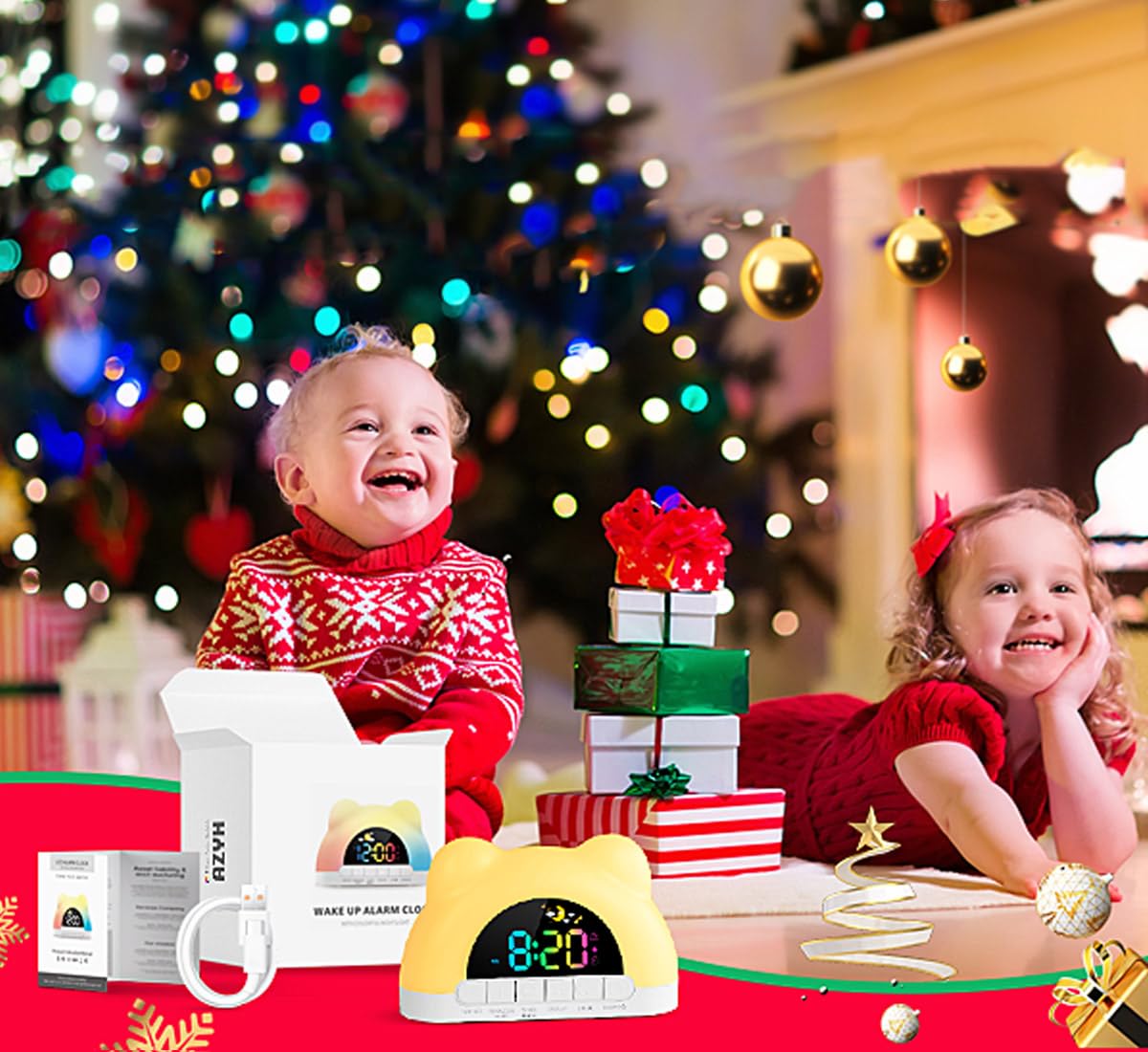 Azyh gift-ready clock makes a thoughtful kids’ or adult gift.