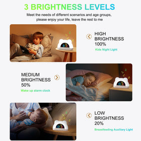 Azyh built-in music player adds soothing wake-up options.