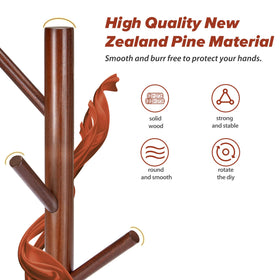 Easy assembly of Azaeahom coat rack without tools, saving time.