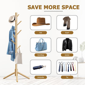 Azaeahom coat rack in an office or study for bags and umbrellas.