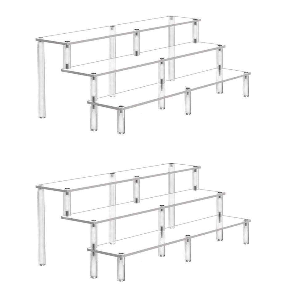 AZEAM acrylic riser display for Amiibo highlights figures clearly and saves countertop space