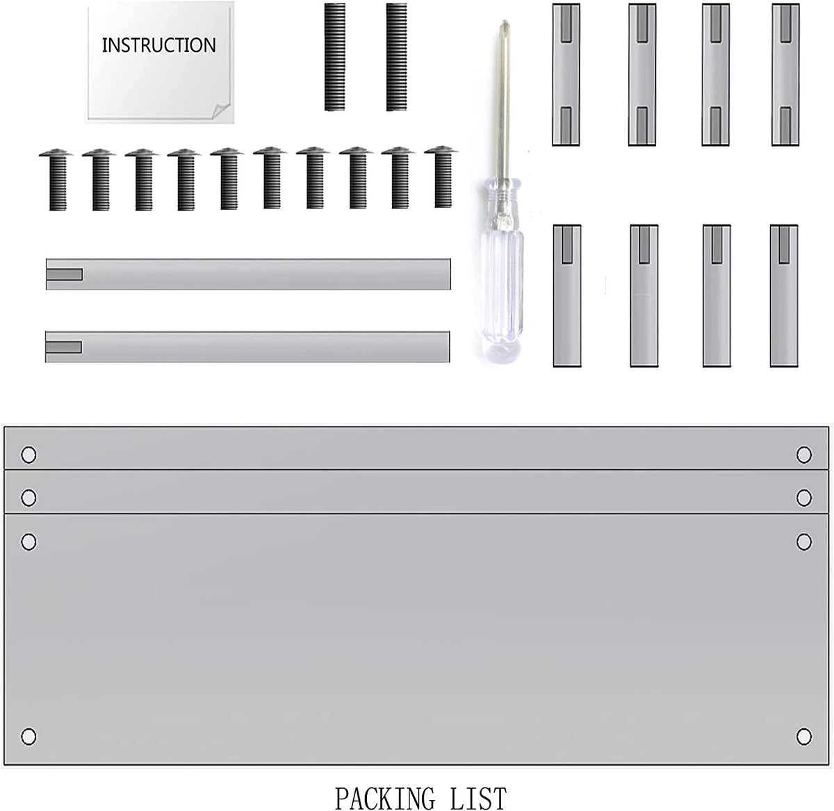 AZEAM durable acrylic construction provides stable display options.