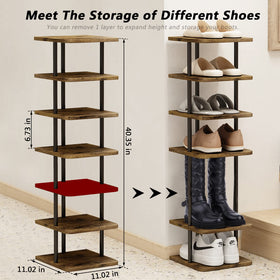 AZERPIAN space-saving entryway storage fits closets and dorms.