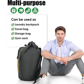 Azhido collapsible waterproof bag folds flat for storage
