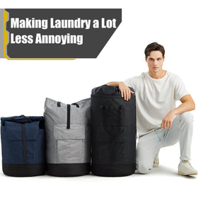 Azhido laundry backpack built with durable 900D oxford fabric for heavy loads