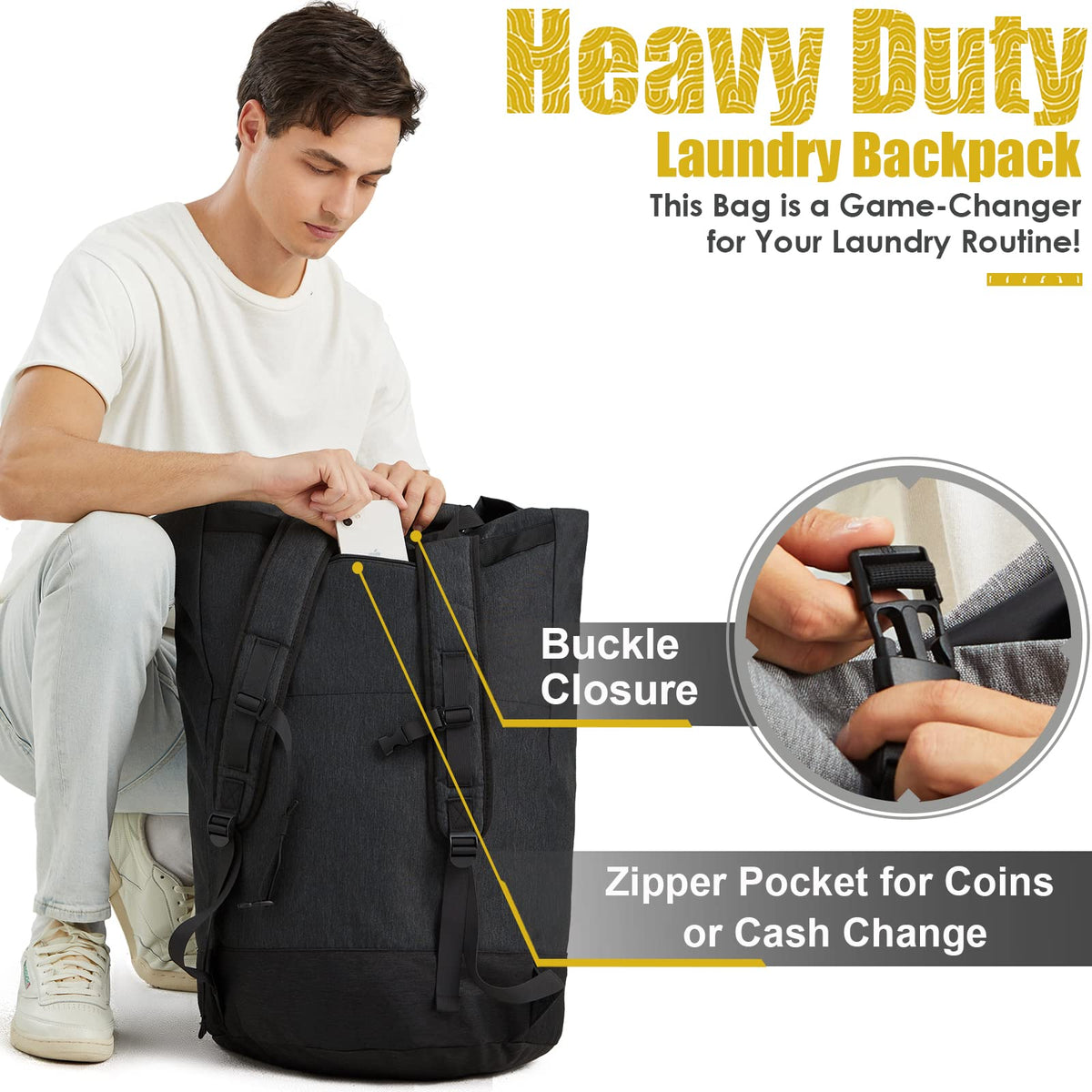 Azhido bag has extendable opening for simple loading and unloading
