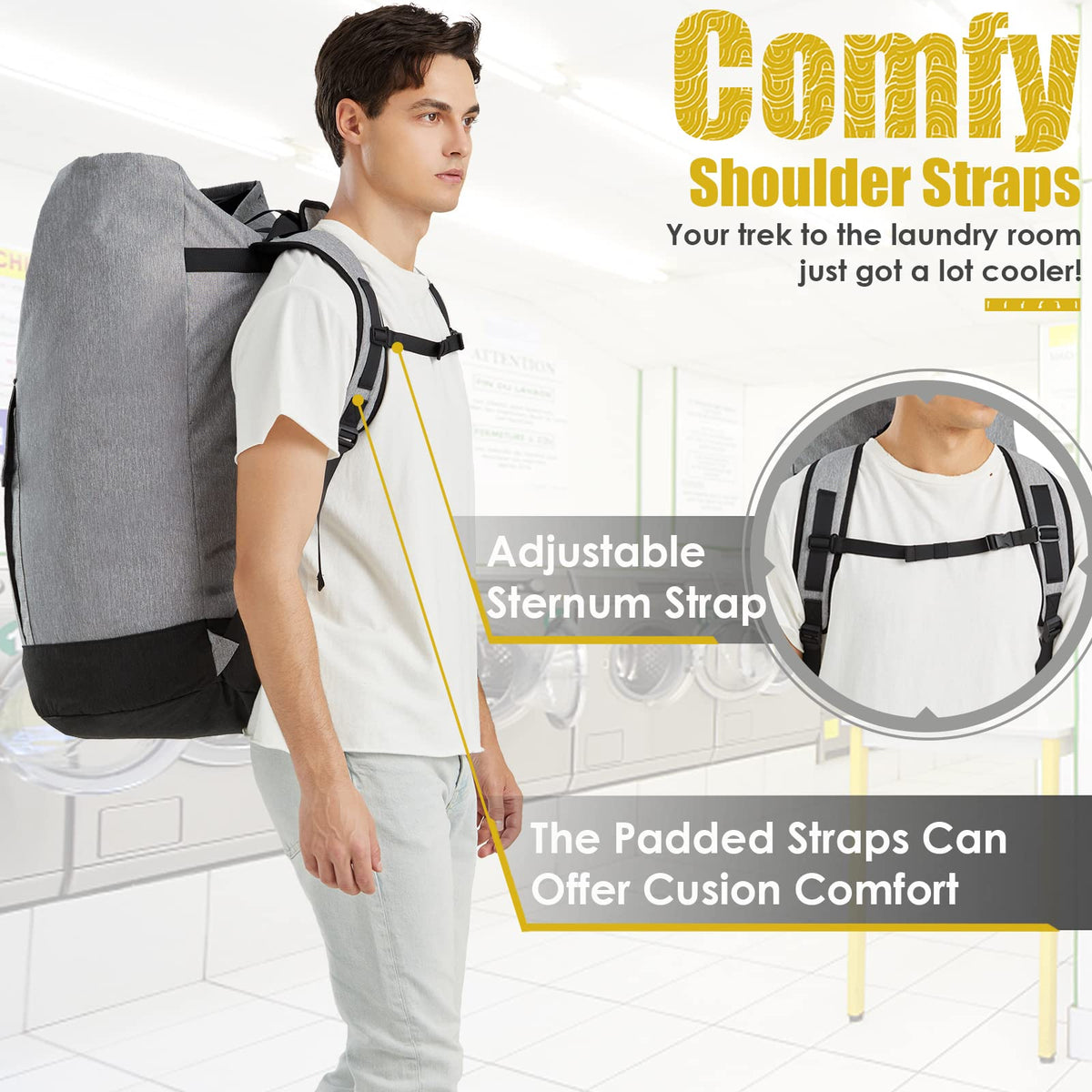 Azhido 900D Oxford fabric combines durability with lightweight portability.