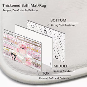 AZHM pink fashion bathroom decor creates a chic, girly ambiance