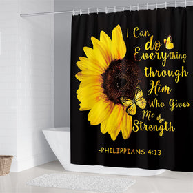 AZHM sunflower bath rug, 29-5x17-7 inches, plush and quick-drying