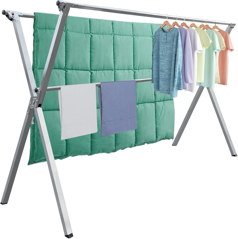 AZHZOLSK folding-drying-rack stored behind a door for space saving