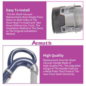 Azmuth molded strain-relief protects the hose near the handle.