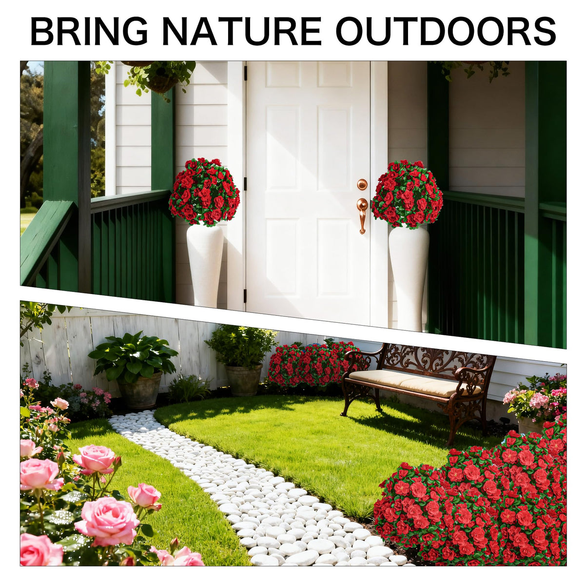 AZXVT decorative outdoor plants for porch, garden, or balcony