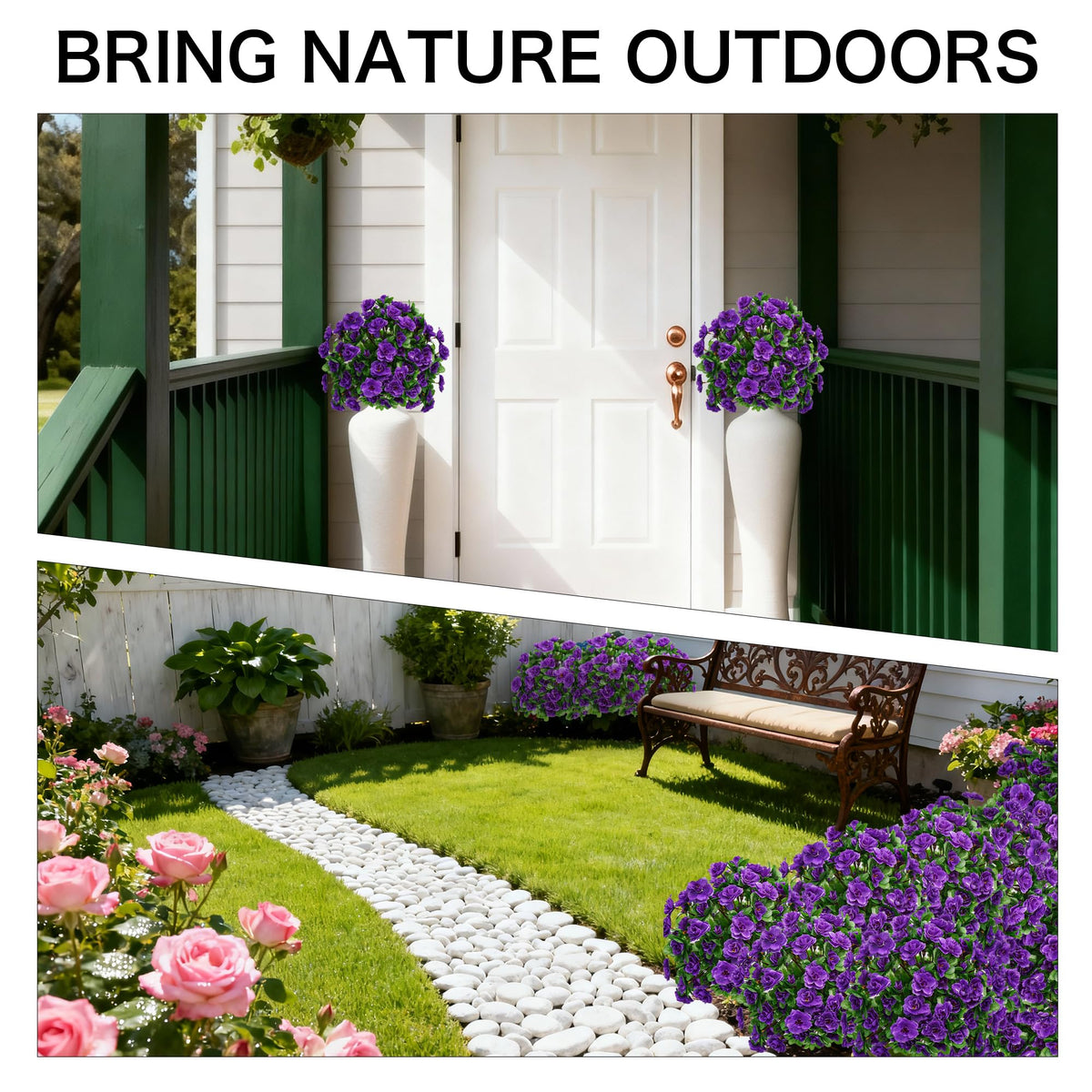 AZXVT double topiary bush set offers instant garden impact