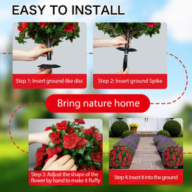 AZXVT UV-resistant outdoor plants maintain color with no watering