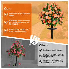 AZXVT Tangerine decor on patio adds vibrant exterior appeal