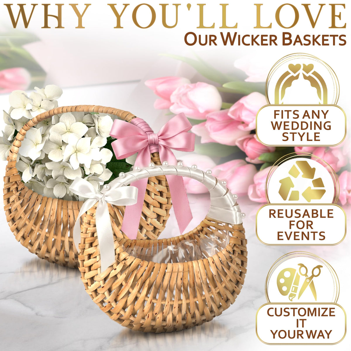 AZZORI small wicker basket sized 6.3 by 3.75 by 5.12 inches