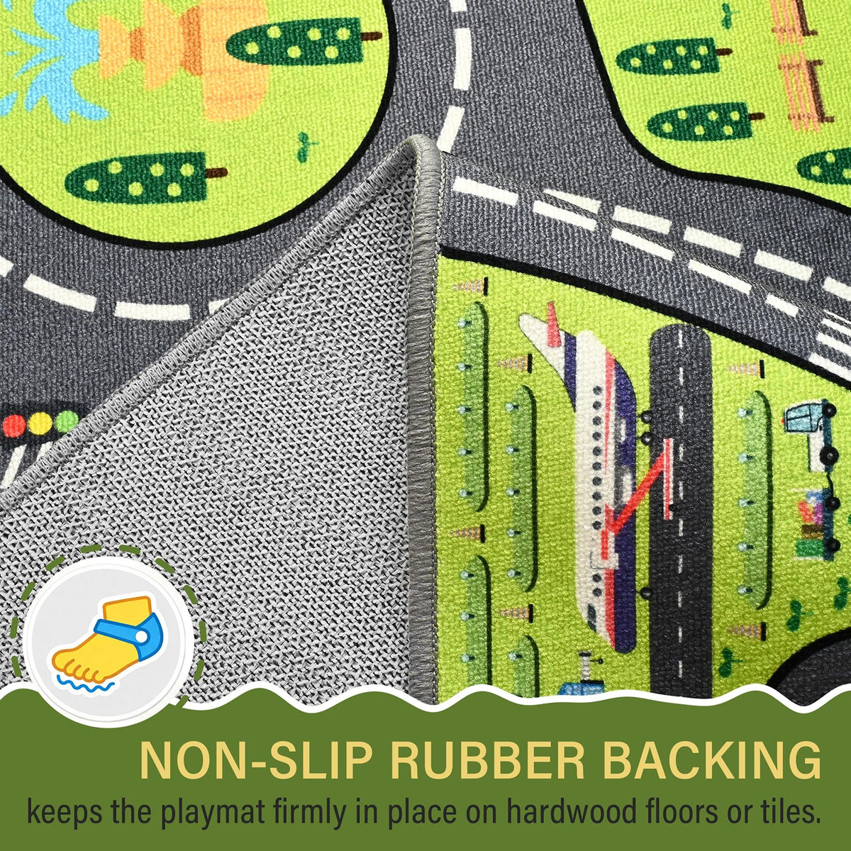 B BENRON durable rug that's easy to clean for busy families