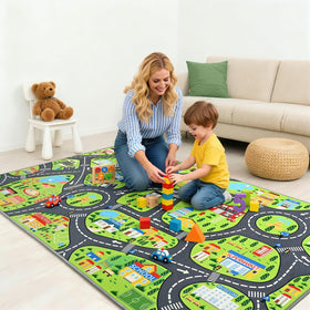 B BENRON play mat showing non-slip backing for stable play