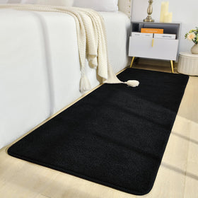 B BENRON durable-washable-rug-2x6-black easy-care for busy homes