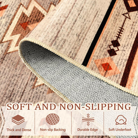 B BENRON rug available in multiple sizes to fit entryways, living rooms, and dining areas.