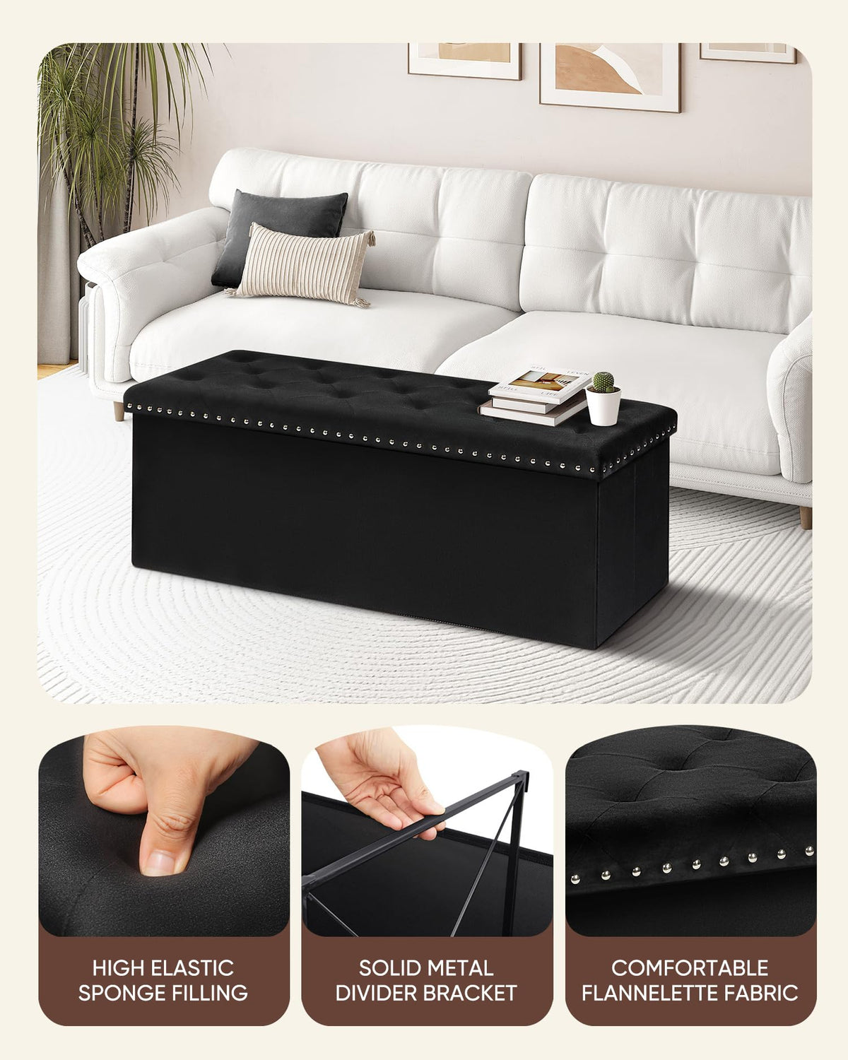 B FSOBEIIALEO multi-function use as footrest, seat, or coffee table.