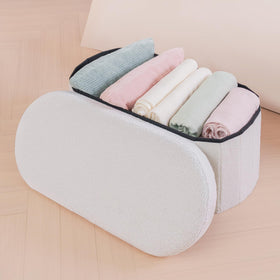 B FSOBEIIALEO teddy fabric adds soft, inviting look to any room.