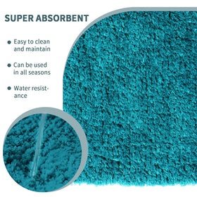 Baahrnom machine-washable bath rugs ready for easy cleaning.