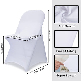 Babenest chair cover with foot pockets hides legs for a clean presentation.