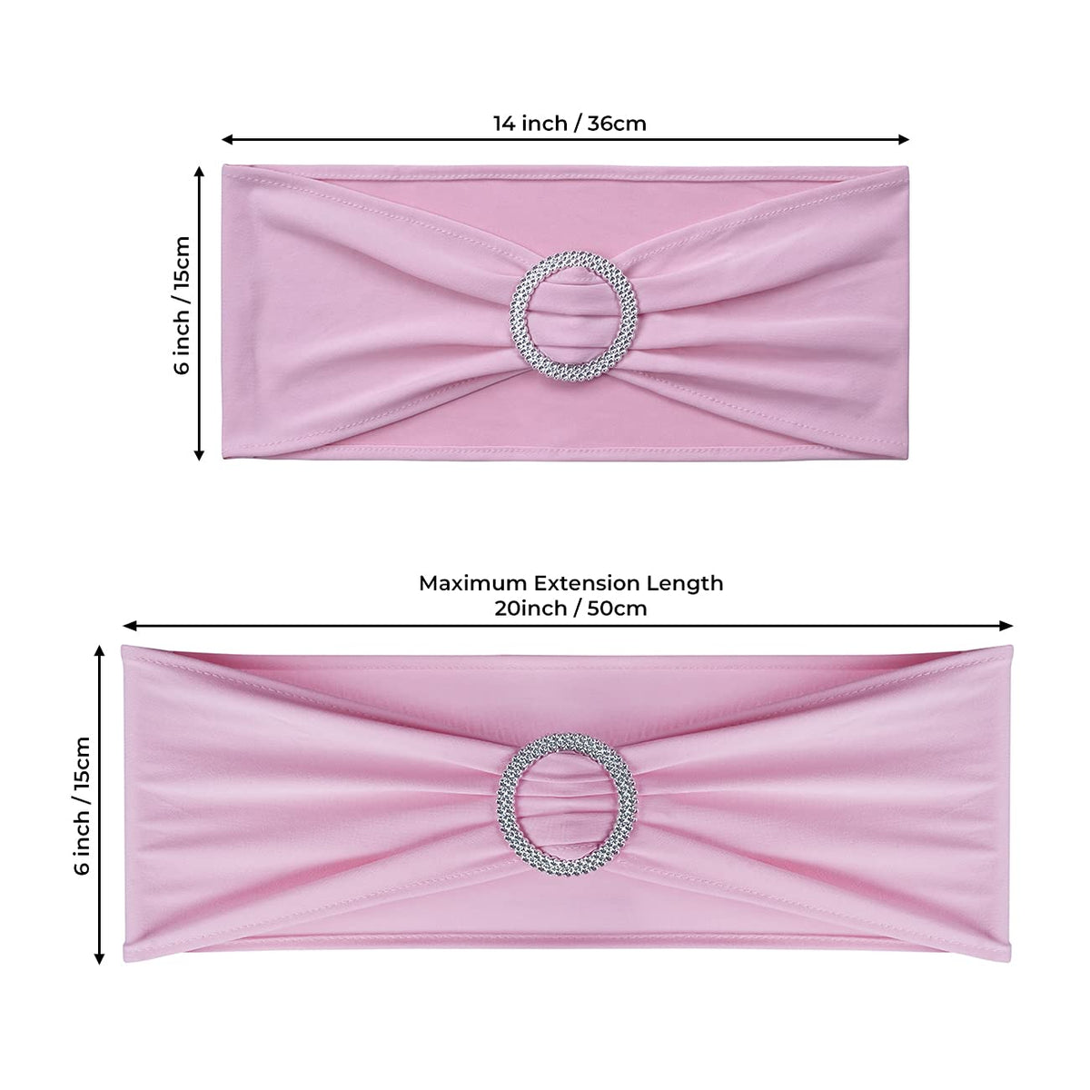 Babenest pink spandex sash offers versatile color options for weddings and parties