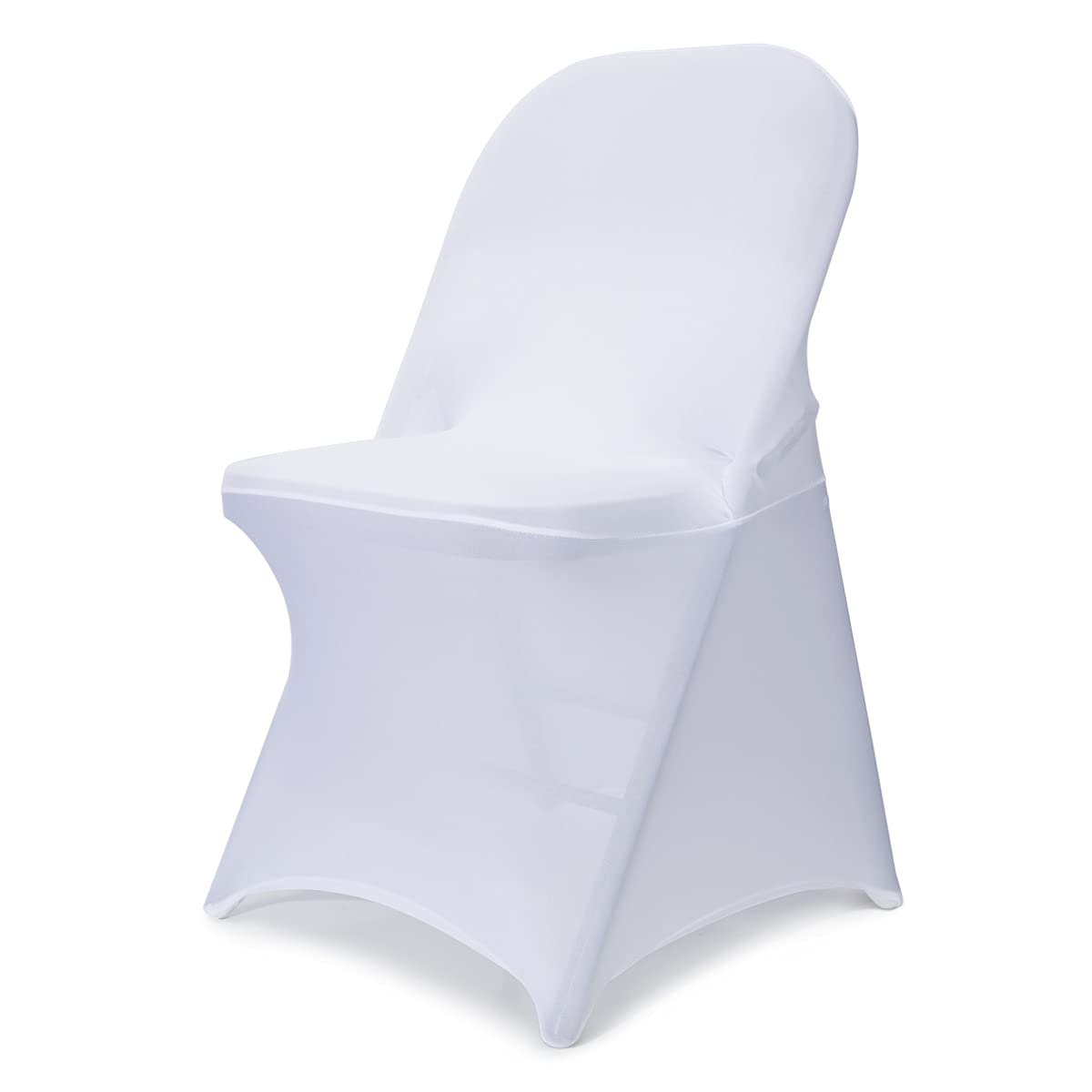 Babenest spandex folding chair cover in white, pack ready for events