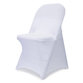 Babenest spandex folding chair cover in white, pack ready for events
