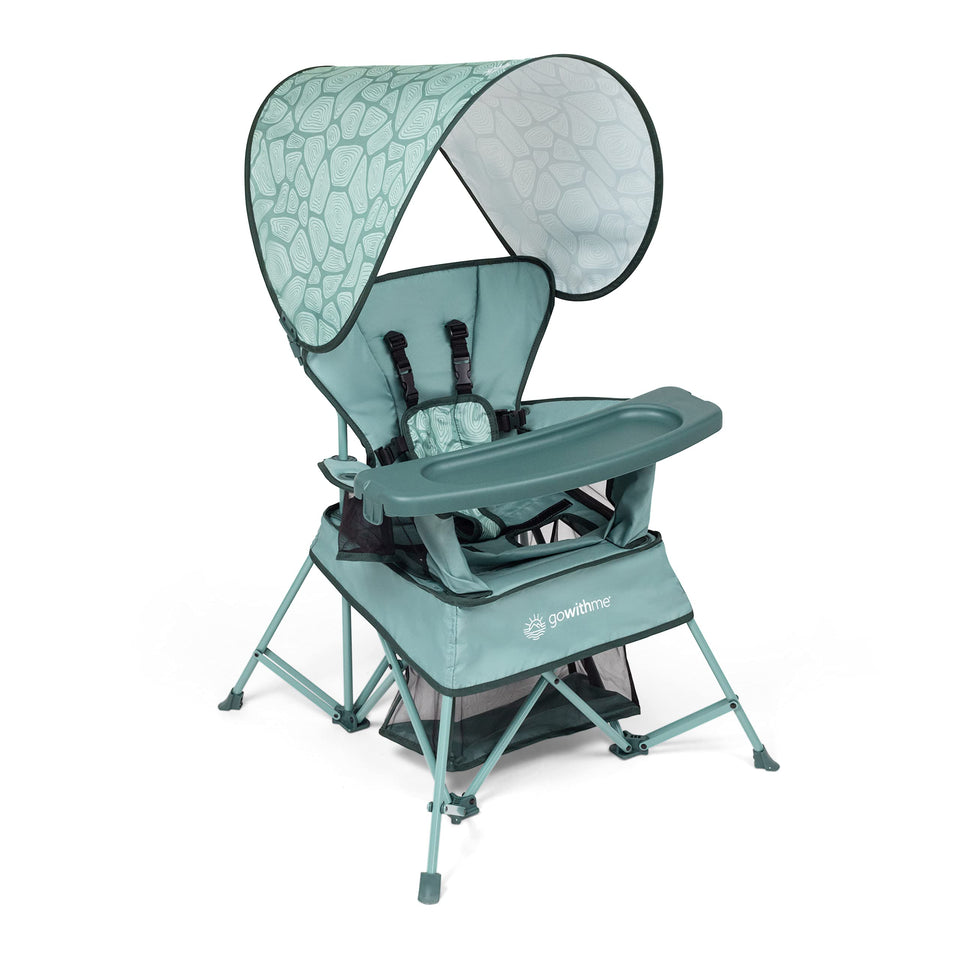 Baby Delight Go with Me Venture chair folded for easy transport