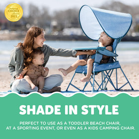 Baby Delight Go With Me Venture chair with removable snack tray for quick meals.